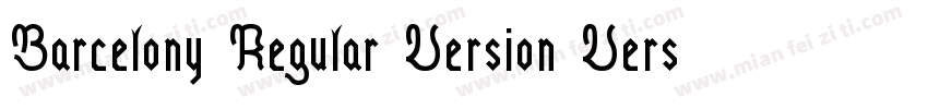 Barcelony Regular Version Version 1字体转换